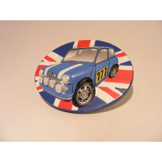 Mini Cooper 3D keukenmagneetje The leonardo collection blauw