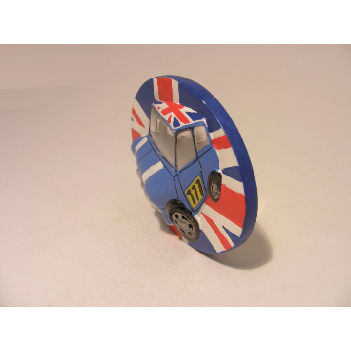Mini Cooper 3D keukenmagneetje The leonardo collection blauw