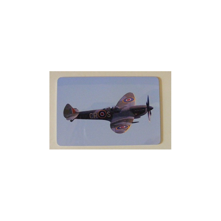 Magneetplaatje op een Supermarine spitfire vliegtuig