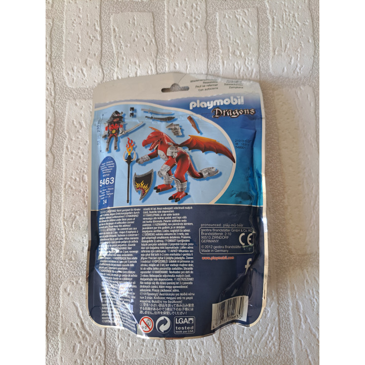 Vuurdraak met samoerai Playmobil Dragons 5463 - playmobil