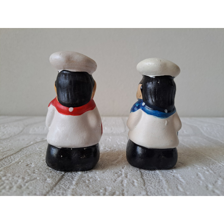 Koks peper en zoutstel van aardewerk D4xH8.5cm - peper en zoutstellen