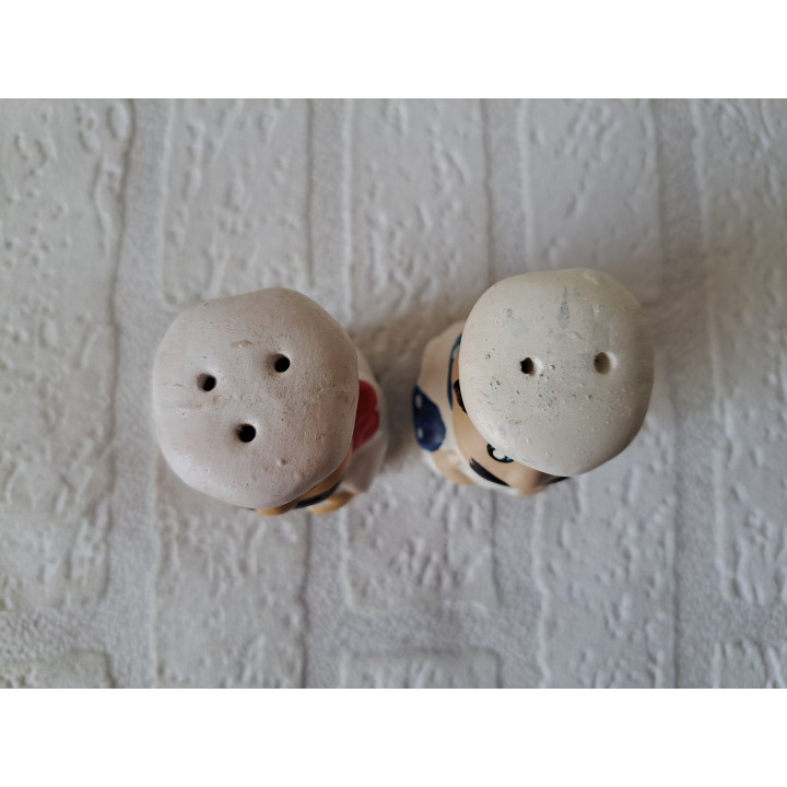 Koks peper en zoutstel van aardewerk D4xH8.5cm - peper en zoutstellen