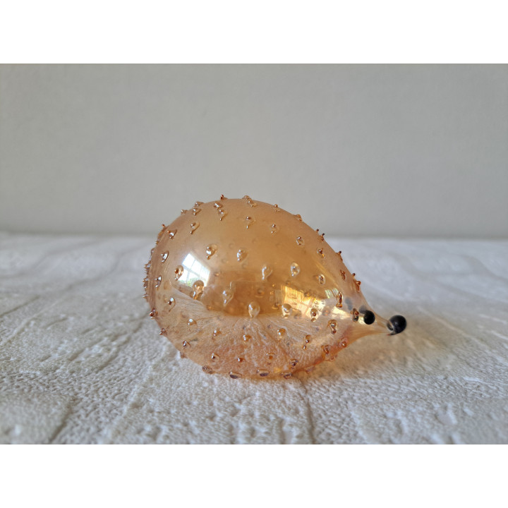 Egel van kerstbal glas uit de USSR D5.5cm - dierfiguren