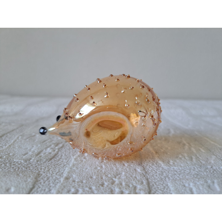Egel van kerstbal glas uit de USSR D5.5cm - dierfiguren