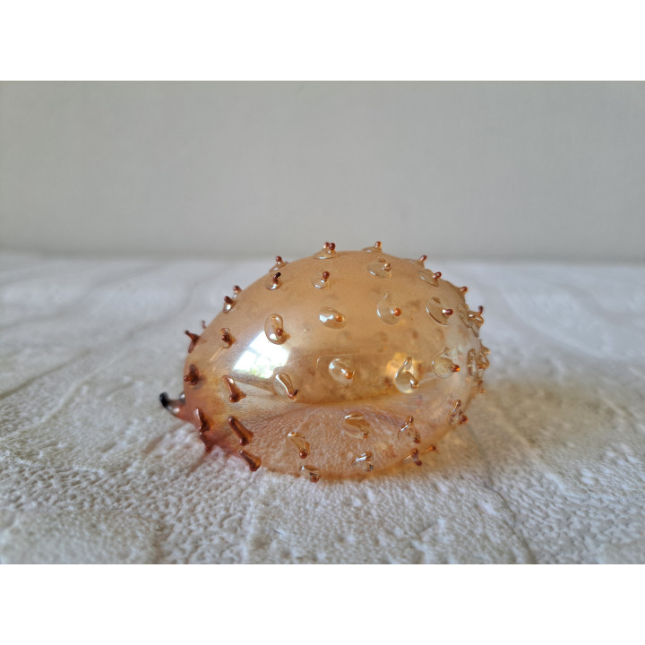 Egel van kerstbal glas uit de USSR D5cm - dierfiguren
