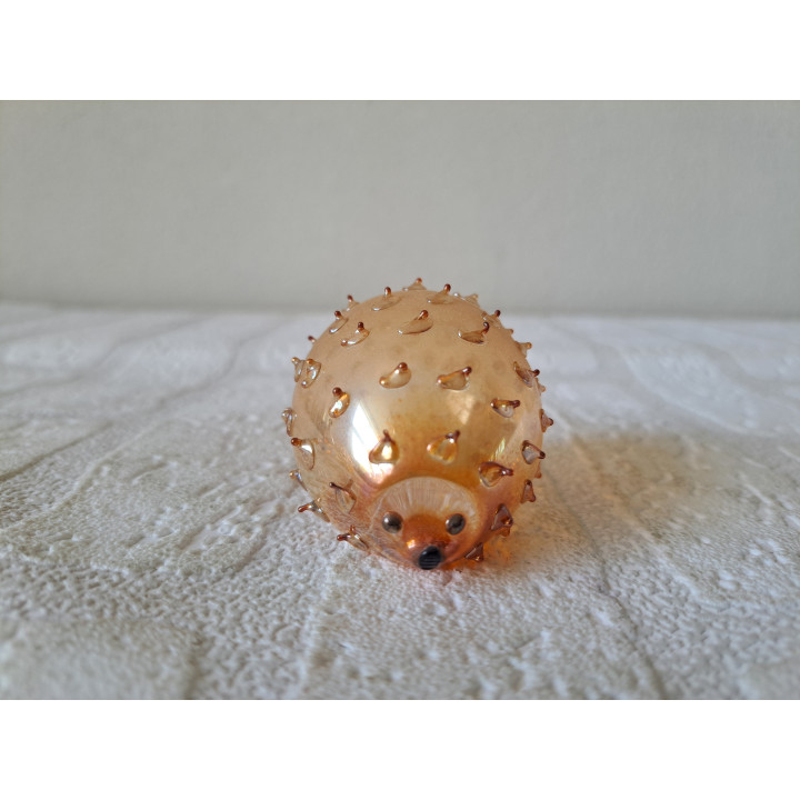 Egel van kerstbal glas uit de USSR D5cm - dierfiguren