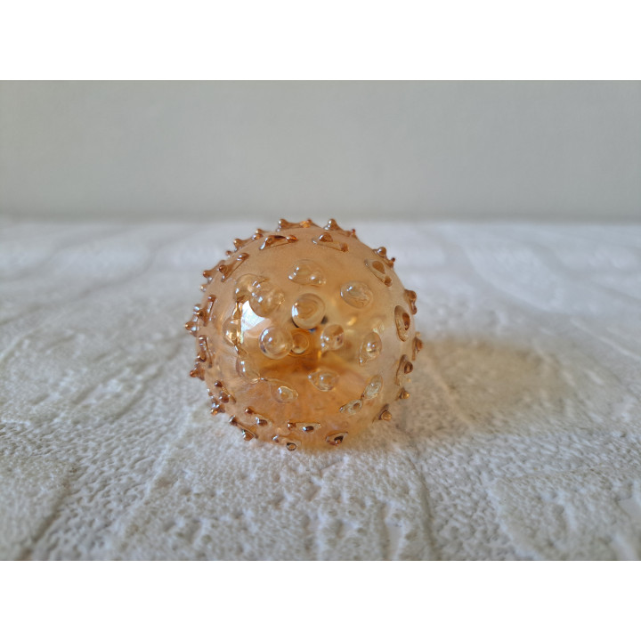 Egel van kerstbal glas uit de USSR D4.5cm - dierfiguren
