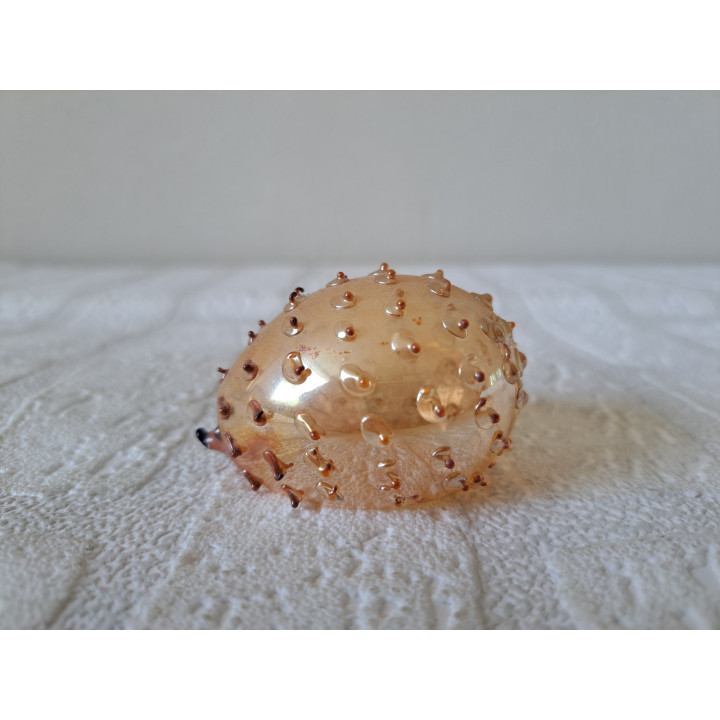 Egel van kerstbal glas uit de USSR D4.5cm - dierfiguren