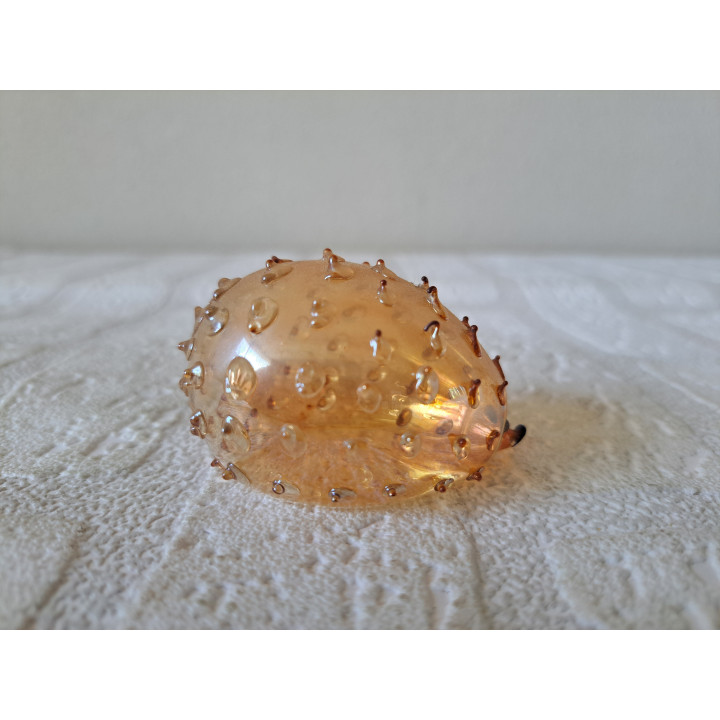 Egel van kerstbal glas uit de USSR D4.5cm - dierfiguren