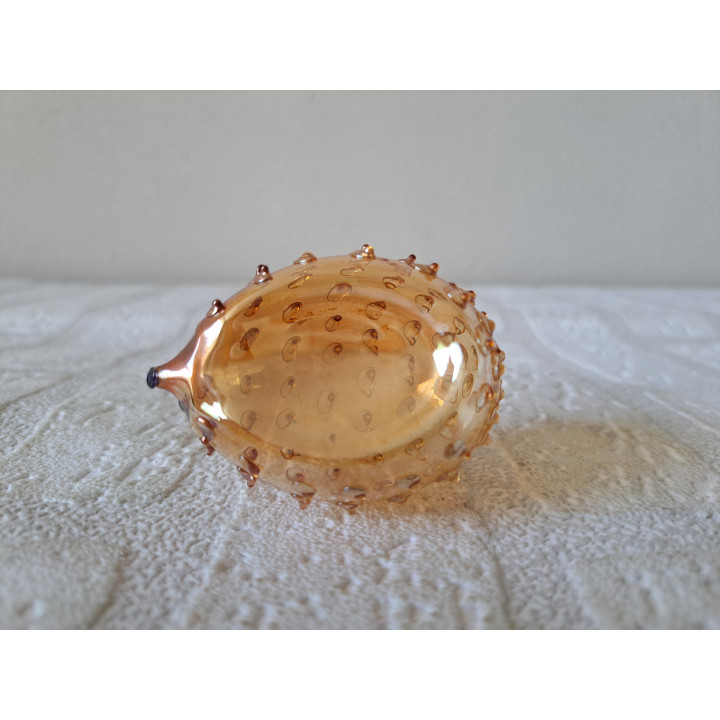 Egel van kerstbal glas uit de USSR D4.5cm - dierfiguren
