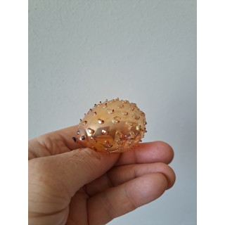 Egel van kerstbal glas uit de USSR D4.5cm