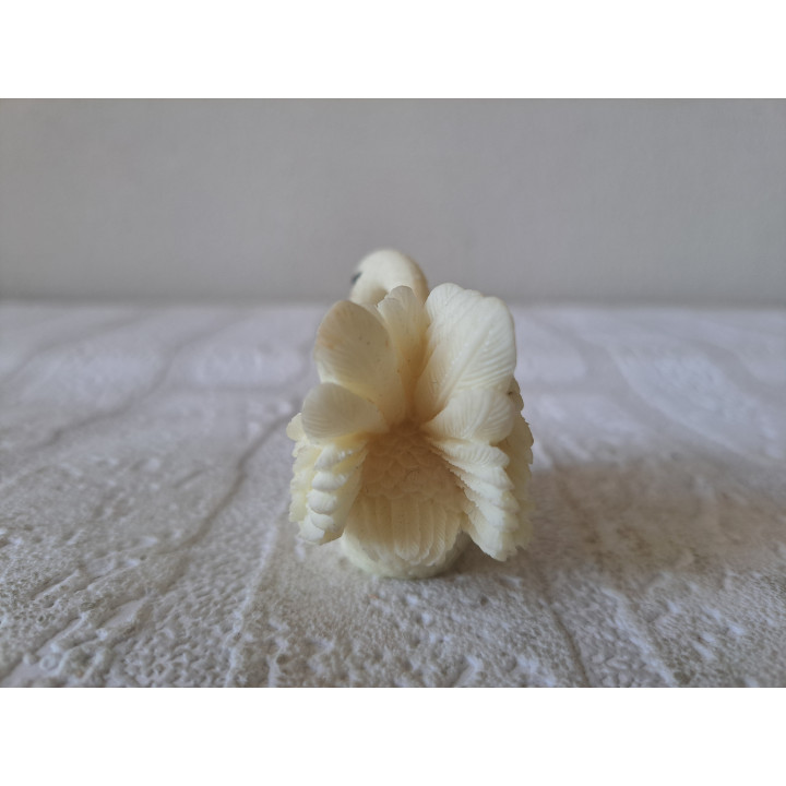 Zwaan van kunsthars met pul-jong 6x3.5x5cm (A3) - dierfiguren