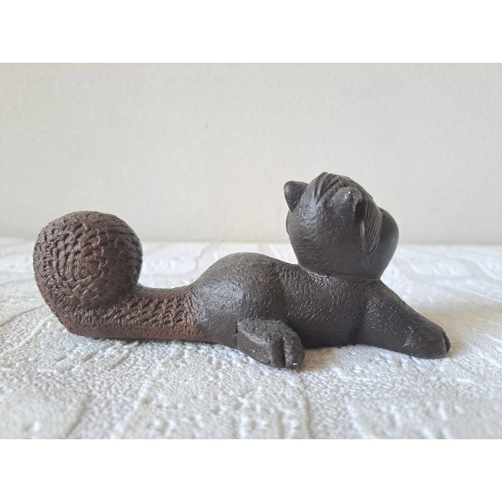 Eekhoorns van keramiek voor op te hangen 14x6x6cm - dierfiguren