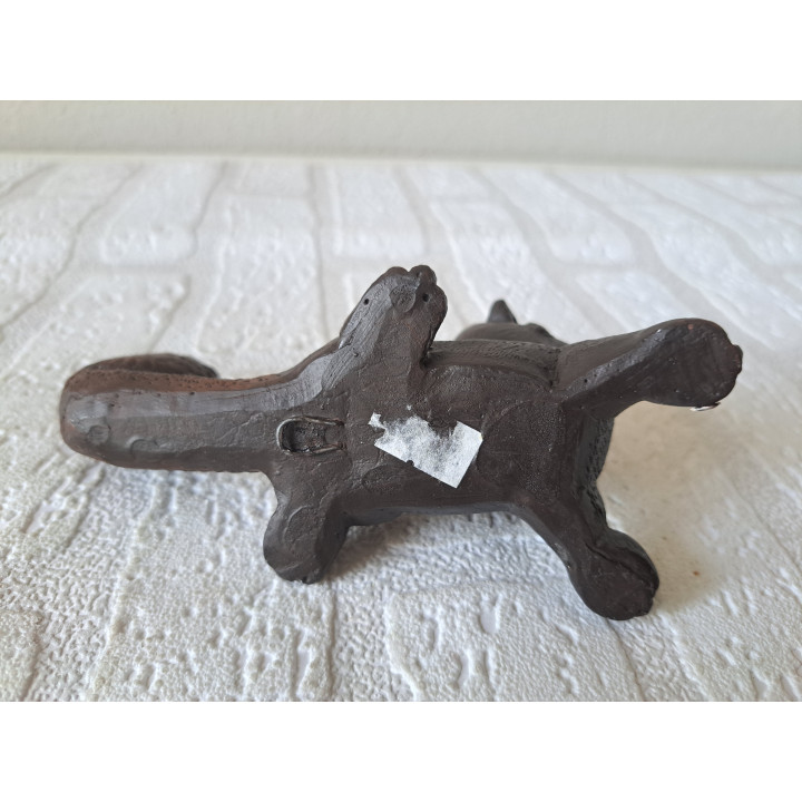 Eekhoorns van keramiek voor op te hangen 14x6x6cm - dierfiguren