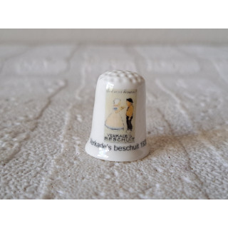 Verkade beschuit 1920 reclame vingerhoedje Verkade beschuit 1920 reclame vingerhoedje