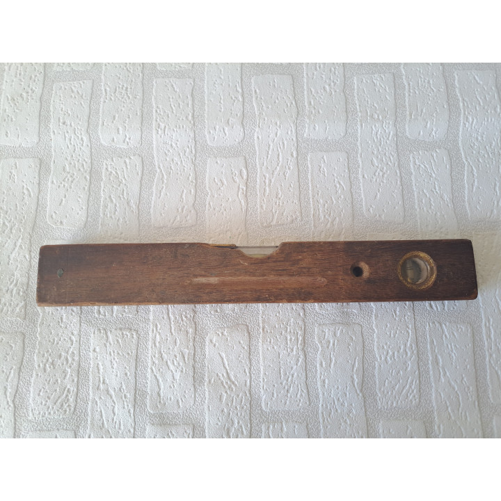 Vintage Wooden Spirit Level 40cm Classic Tool Collectible
