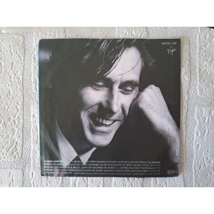 Bryan Ferry "Kiss And Tell" 1988 Virgin Vinyl Single 109701 - Vinyl Singles Bryan Ferry "Kiss And Tell" 1988 Virgin Vinyl Single 109701 - Vinyl Singles