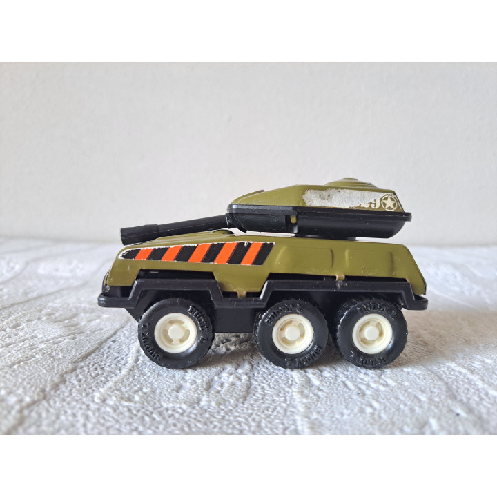 Japanse tank HQ 4929 van blik Buddy L jaren 60 10x5x5.5cm - Verzamelmodelauto