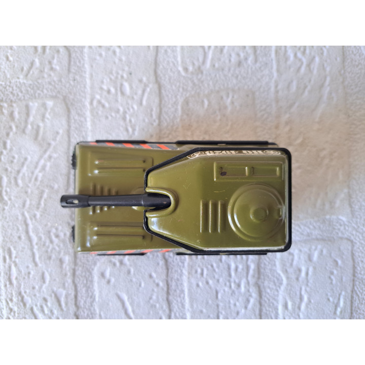 Japanse tank HQ 4929 van blik Buddy L jaren 60 10x5x5.5cm - Verzamelmodelauto