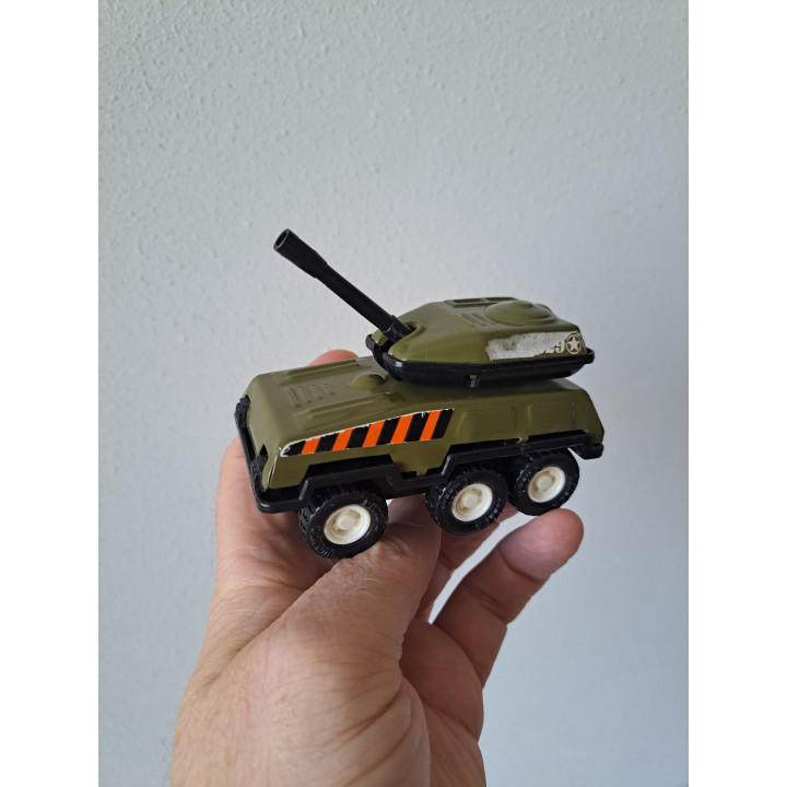 Japanse tank HQ 4929 van blik Buddy L jaren 60 10x5x5.5cm