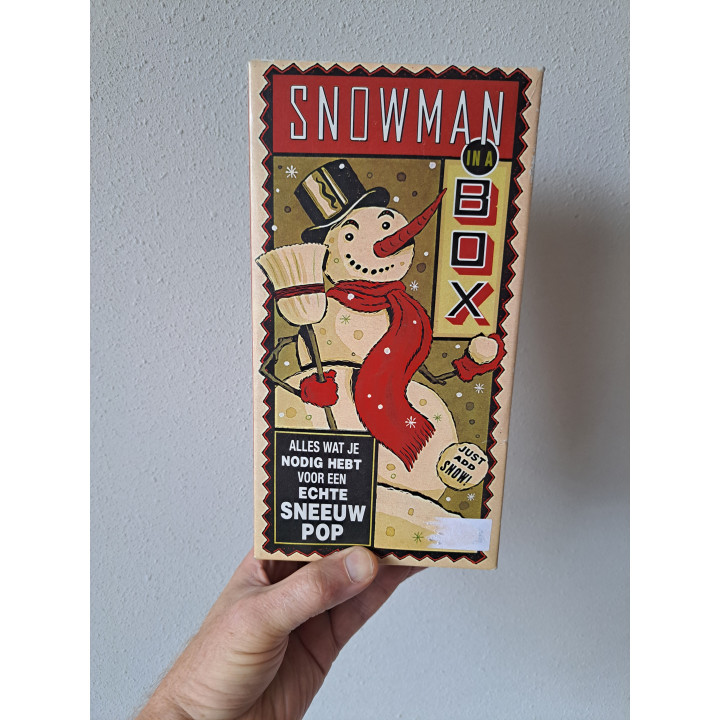 Kleed je sneeuwpop aan Snowman box 13.5x25.5x5.5cm