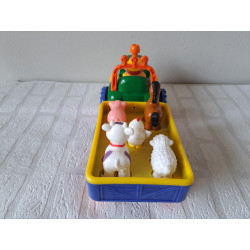 Thaise dansers van stof met houten plateau 7x5x20.5cm- klederdracht