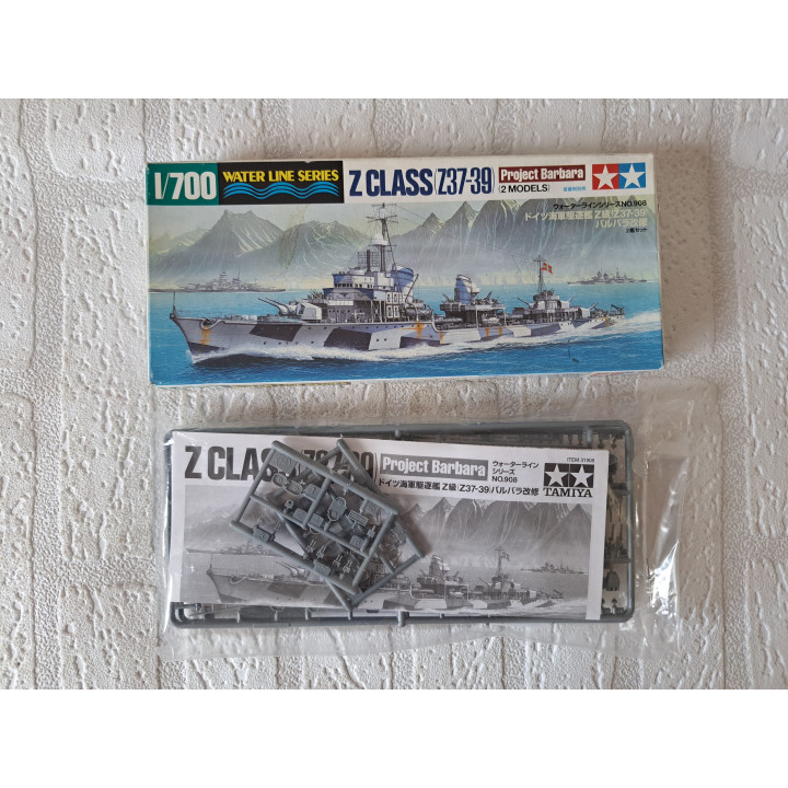 German destroyer Z Class Z37-39 bouwdoos 1:700 Tamiya - bouwdozen