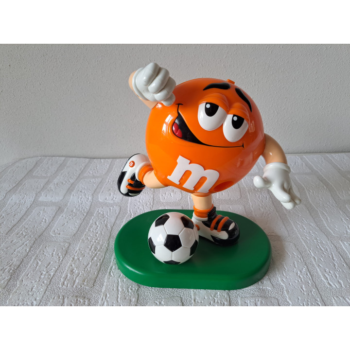 Grote voetballer snoepdispenser van kunststof M&M (2) - M&M