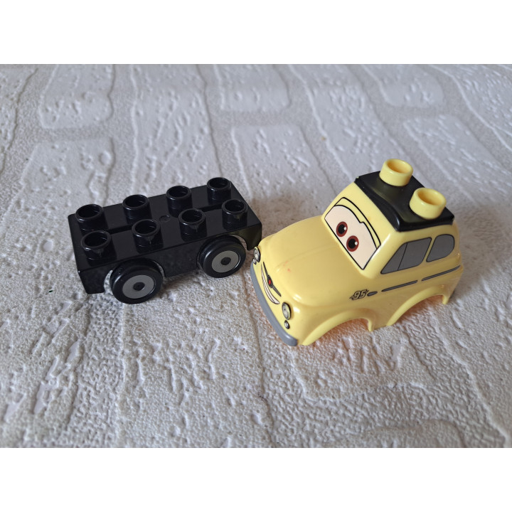 Luigi Cars 2 2012 Fiat 500 Lego Duplo 7x4x5cm - lego en Duplo