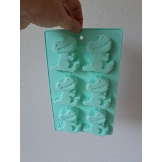 La Cucina bakvorm van Silicone met dinos 16.5x26.5x2.5cm