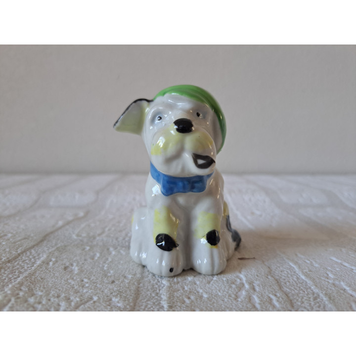 Pijprokende Scotty hond uit de jaren 40 Japan 4.5x7.5x7.5cm - beeldjes