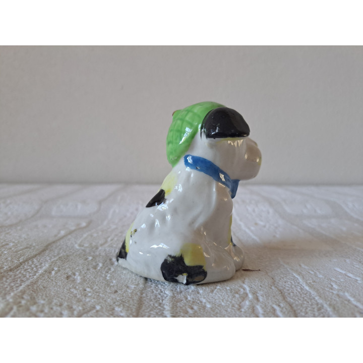 Pijprokende Scotty hond uit de jaren 40 Japan 4.5x7.5x7.5cm - beeldjes