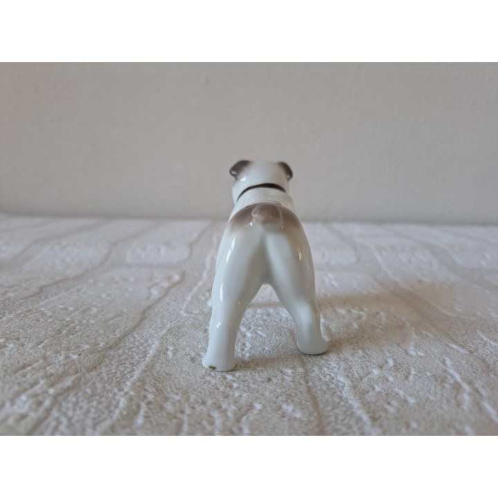 Bulldog hond van porselein 8.5x4x6cm - dierfiguren