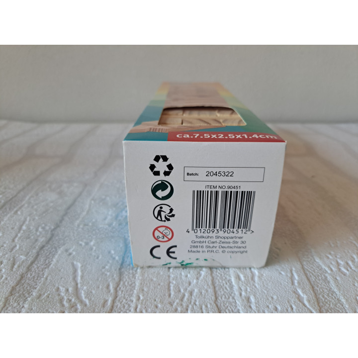 Jenga stapelspel met 57 houten blokken 7.5x7.5x27cm - spellen Jenga stapelspel met 57 houten blokken 7.5x7.5x27cm - spellen