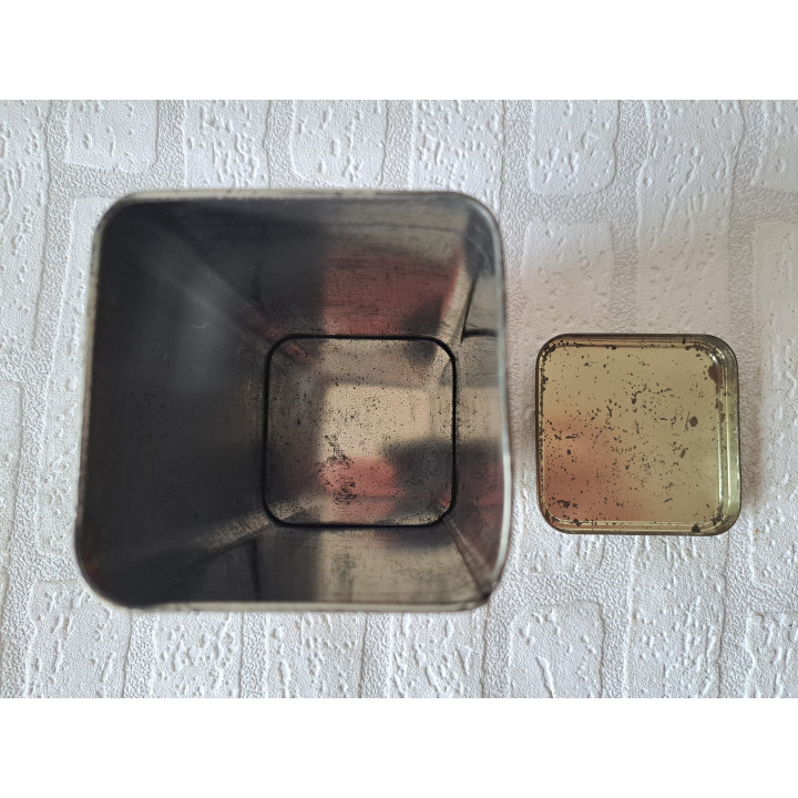 Cacao Pastilles Droste Fijnste Chocolade blik 8.5x8.5x15cm - Droste