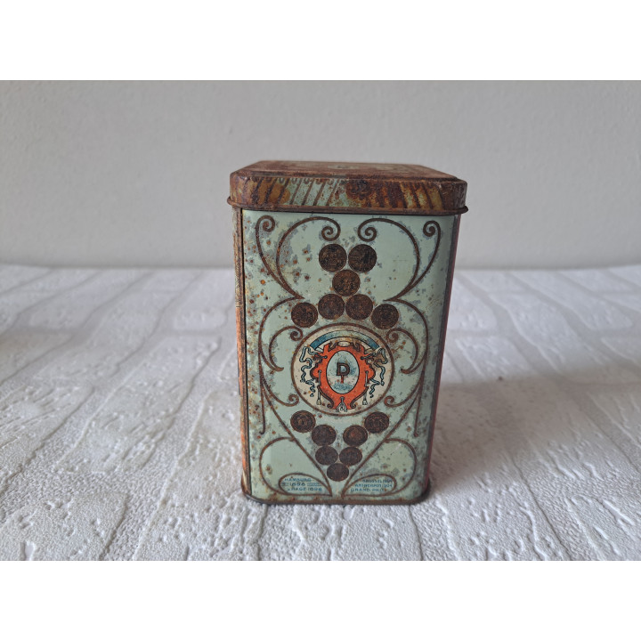 Cacao Pastilles Droste Fijnste Chocolade blik 7.5x7.5x12cm - Droste