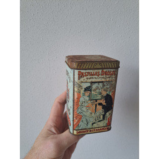 Cacao Pastilles Droste Fijnste Chocolade blik 7.5x7.5x12cm