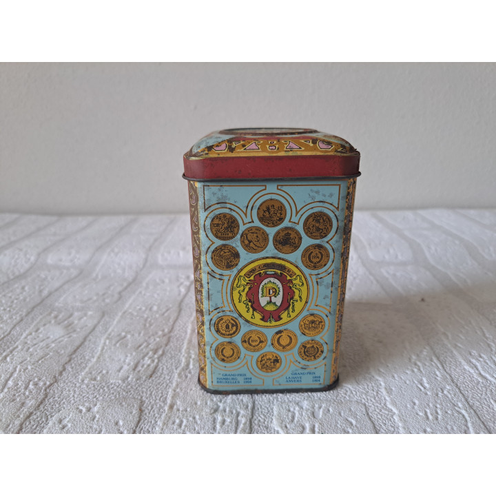 Bonbons Chocolade pastilles Droste blik 7.5x7.5x12cm - Droste