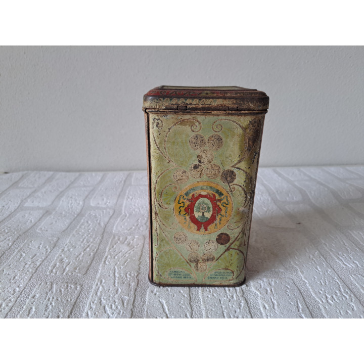 Cacao en chocoladefabrieken Droste blik 10x10x18cm - Droste