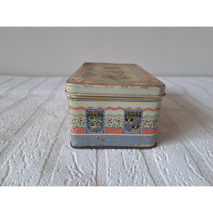 De Gruyter met 12 provinciewapens blik 17x11x7.5cm - De Gruyter