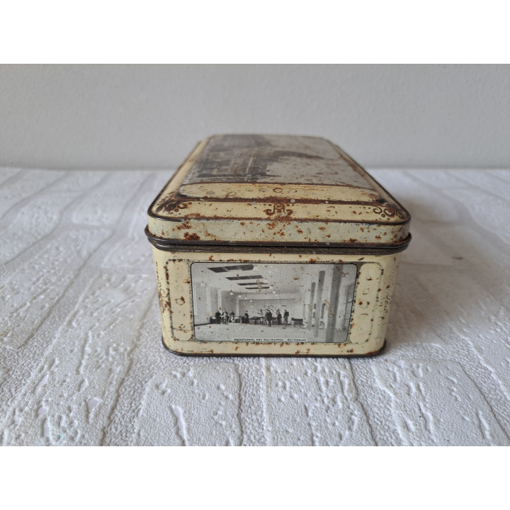 Rotterdam Banket Hooimeijer beschuit blik 19.5x11.5x8cm - Hooimeijer