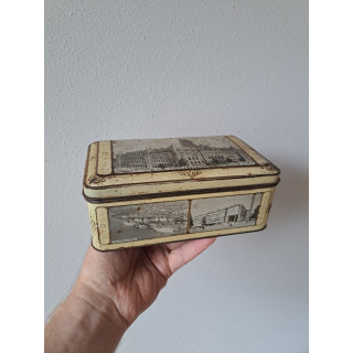 Rotterdam Banket Hooimeijer beschuit blik 19.5x11.5x8cm