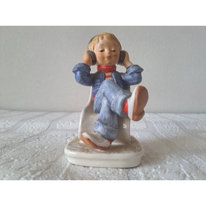 Girl with Headphones Porcelain Figurine Goebel