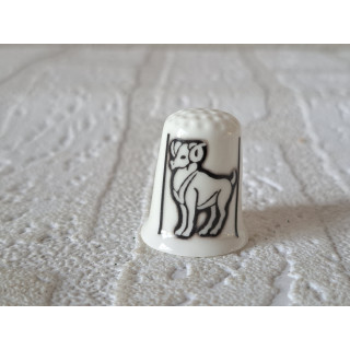 Sterrenbeeld Ram afbeelding vingerhoedje  - Verzamelobject