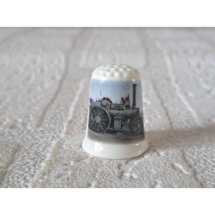 Stoom tractor landbouwvoertuig vingerhoedje