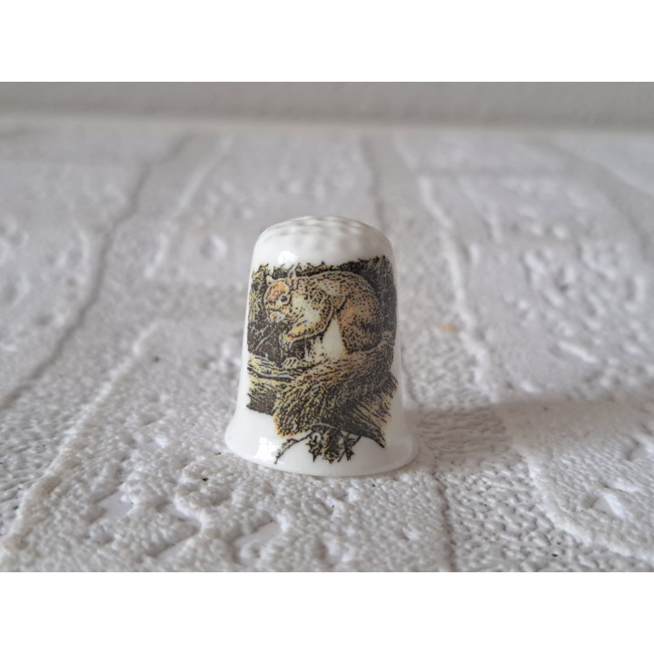 Eekhoorn bedrukking vingerhoedje Eekhoorn bedrukking vingerhoedje