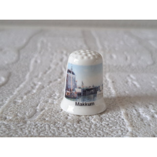 Makkum in de gemeente zuidwest Friesland vingerhoedje