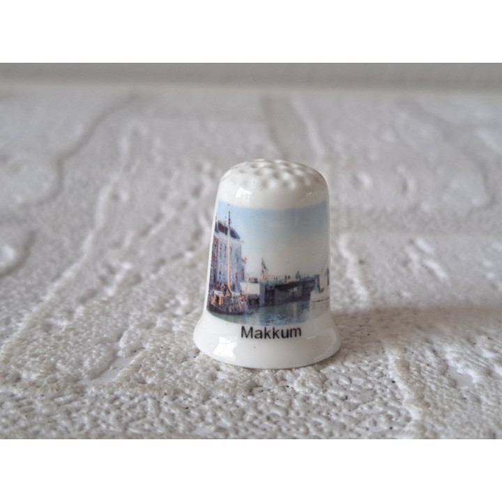 Makkum in de gemeente zuidwest Friesland vingerhoedje