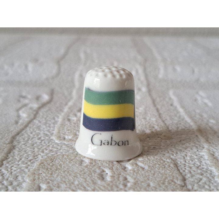 Vlag Gabon vingerhoedje