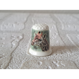 Giraffe kop foto vingerhoedje